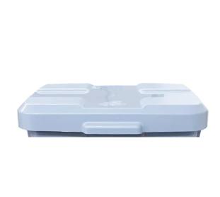 Tampa p/ Cesto Quadrado C/pedal 15L Cinza