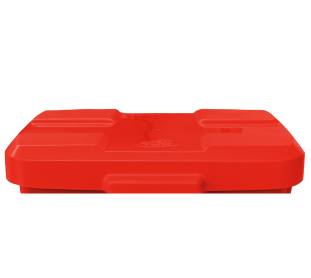 Tampa p/ Cesto Quadrado C/pedal 15L Vermelho