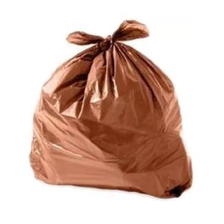 Saco para Lixo 100L Marrom Médio Almofada 100 PÉS 75X90