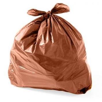 Saco para Lixo 20L Marrom Almofada 100 PÉS 39X50X4