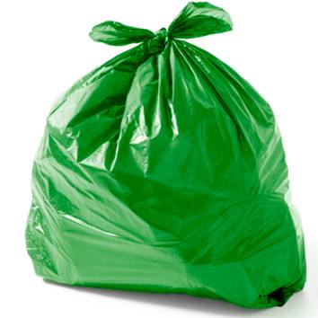 Saco para Lixo 40L Verde 100UN 50X60 - Médio - Equiv 0,45 Julieta